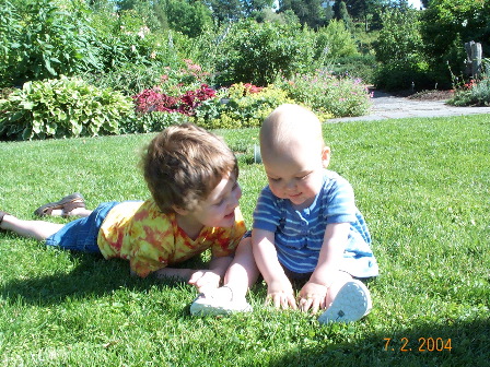 Just hanging out on the grass