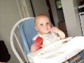 Feeding herself