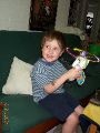 Will with his new toy