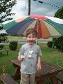 Messy ice cream boy!