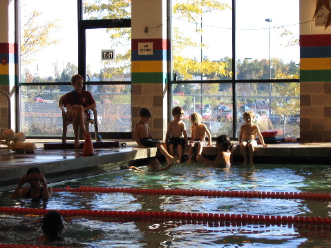 Will at swim class