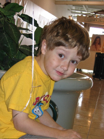 Will in his train shirt
