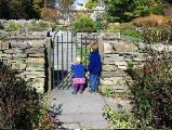 Through the garden gate together