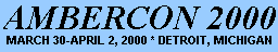 Ambercon 2000, March 30th-April 2nd, 2000, 
Detroit, MI