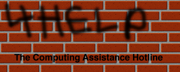 the 4-HELP Computing Assistance Hotline