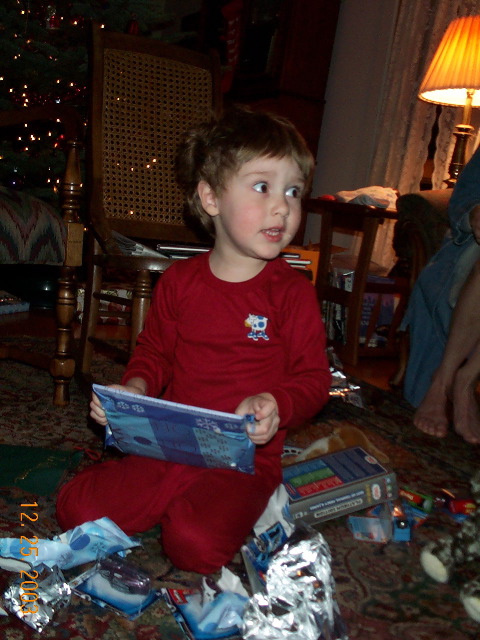 Christmas Morning!  Santa came, he CAME!